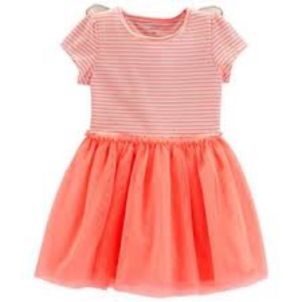 Coral Carter’s striped tutu, dress, short sleeve